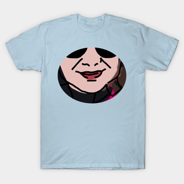 Smiling Friend Face Outline and Color T-Shirt by ellenhenryart